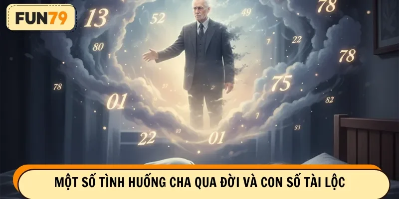 Một số tình huống cha qua đời và con số tài lộc